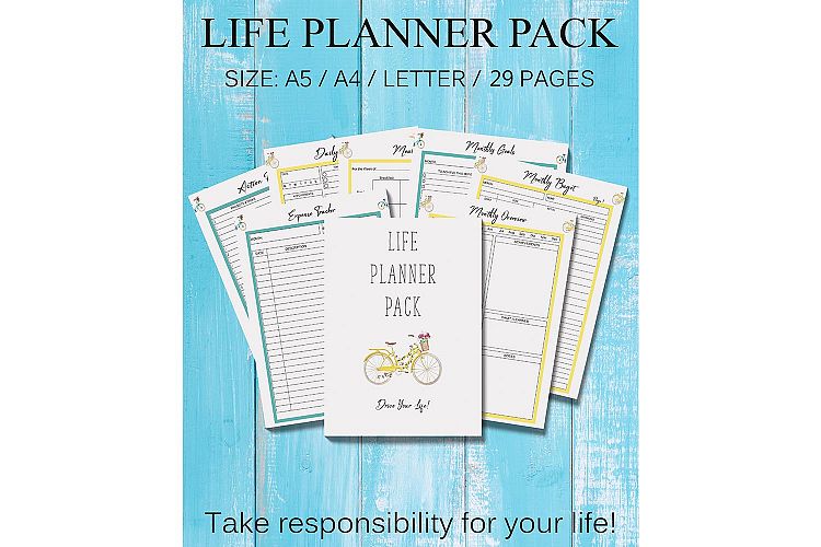 Life Planner Binder, Goal Planner Printable, Life Organizer