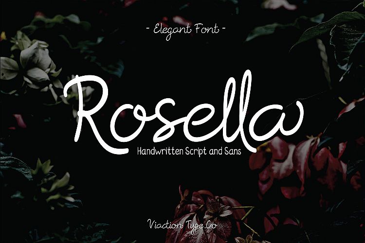 Rosella Script & Sans (Font Duo)