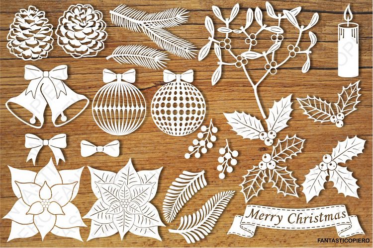 Christmas Decorative Elements SVG files