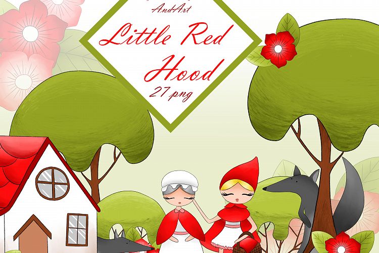Little red riding hood clipart