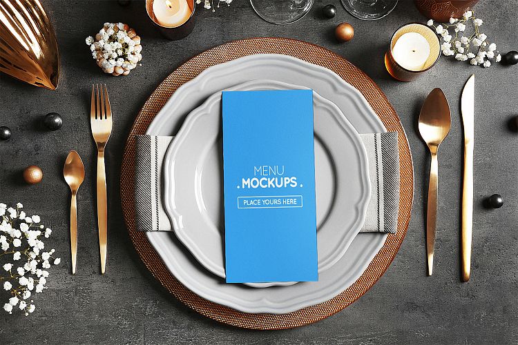 Reserve Card, Menu Mockups