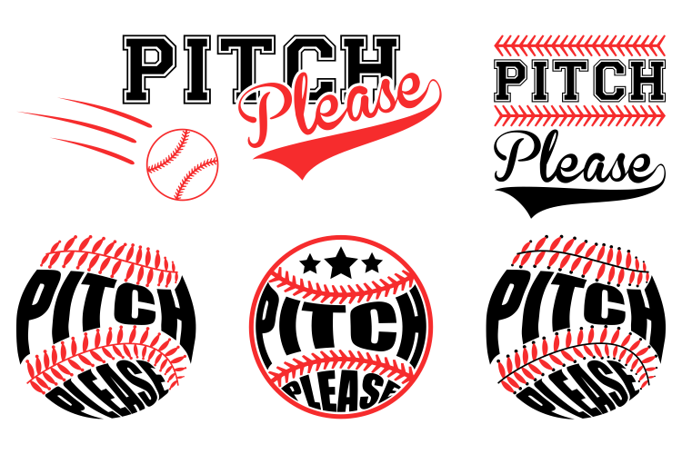 Pitch Please SVG Baseball SVG Funny Sayings SVG Qutoes SVG 