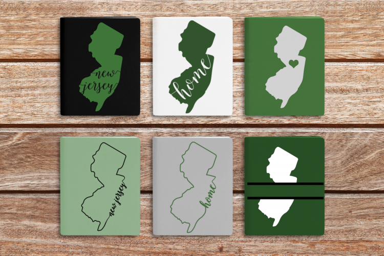 State of New Jersey SVG File Cutting Template