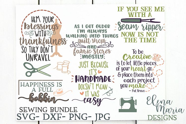Sewing SVG Bundle, Creative SVG Files, Fabric Svg, Quilting 