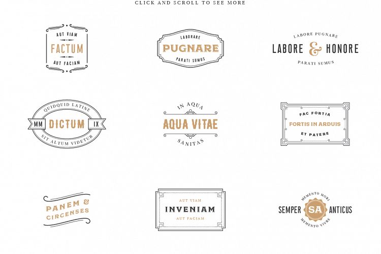 Vintage Label & Logo Templates