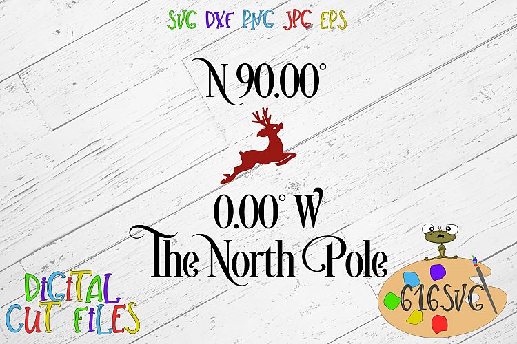 North Pole Coordinates SVG (132427) SVGs Design Bundles