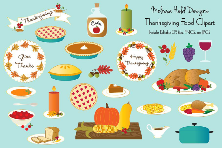 Thanksgiving Food Clipart