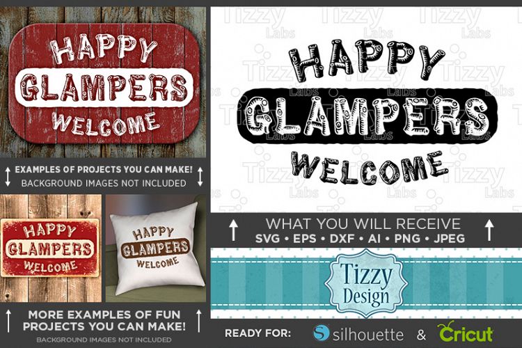 Happy Glampers SVG - Happy Glampers Welcome SVG - 794