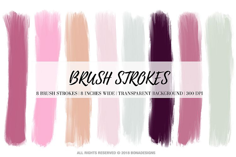 Pastel Brush Strokes