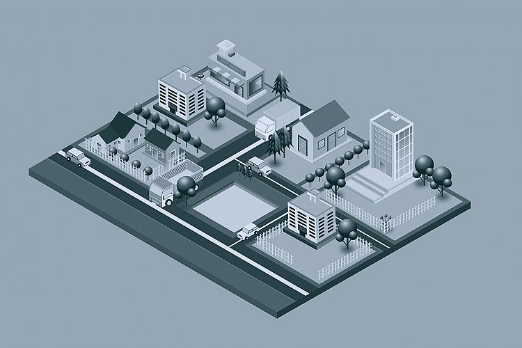Isometric City Illustration 09