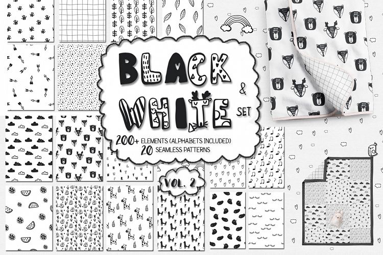40% OFF! Black and white set (vol.2)