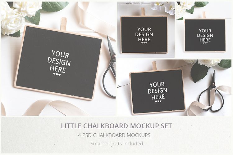 Little Chalkboard Mockups