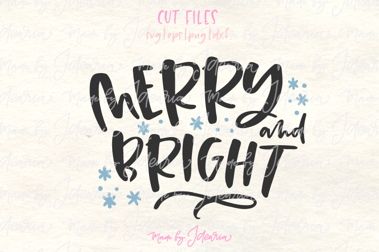 Merry and Bright svg, merry Christmas svg, christmas 2018 sv