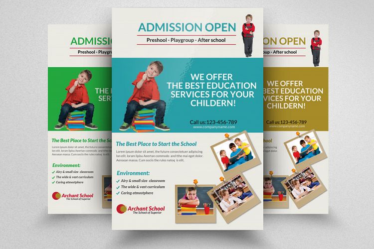 Admission Open Flyer Template