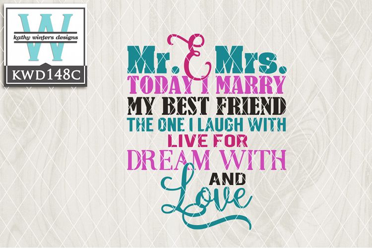 Wedding Cutting File KWD148C example image 1