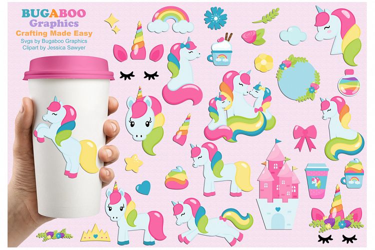 Unicorns SVG Unicorn head Princess Castle Cut File Bundle