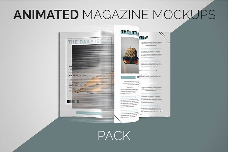 Animated Magazine Mockups | PACK