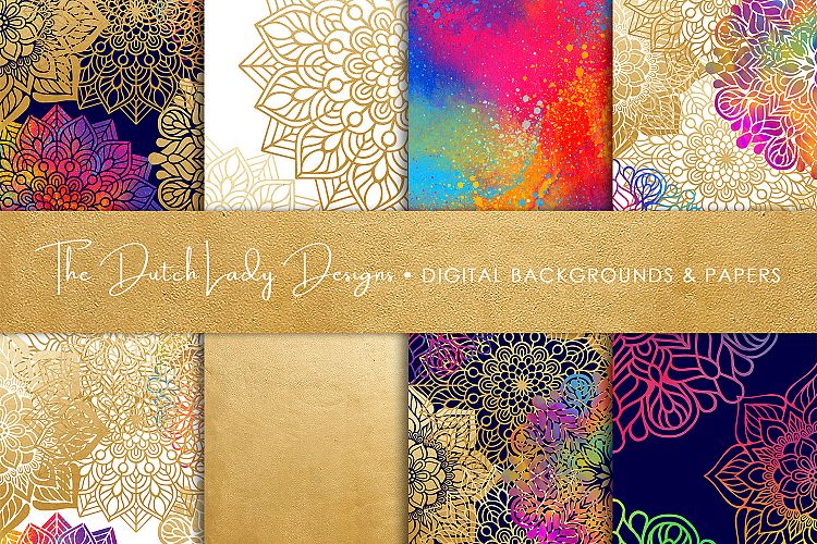Mandala Pattern Scrapbook Papers