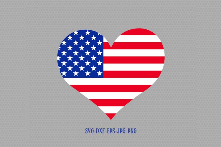 Download Usa flag heart shape svg, Fourth of July SVG, 4th of July ...