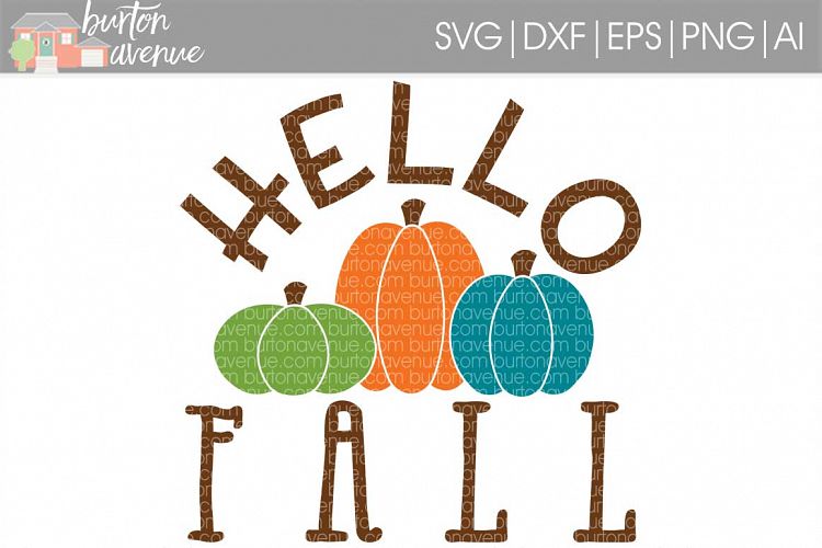 Hello Fall SVG File