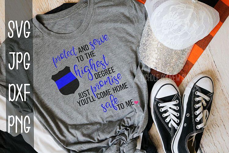 Protect and serve, Come home safe to me, Police, SVG