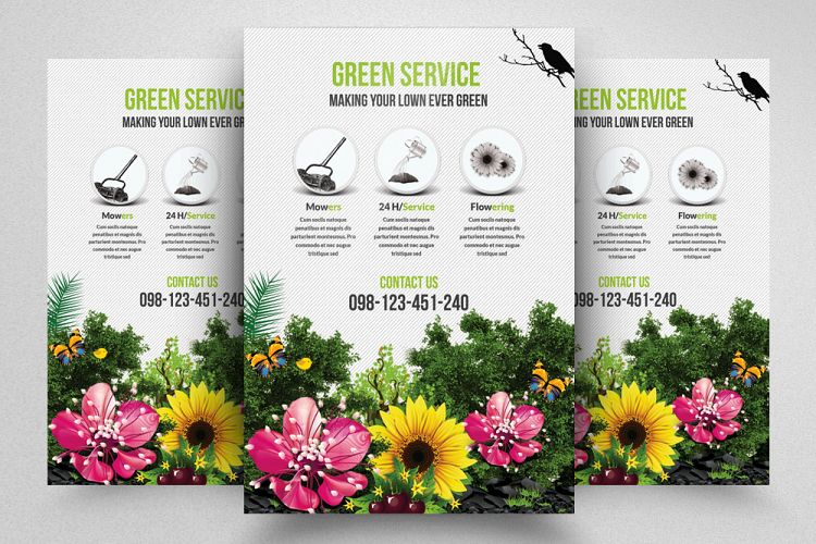 Green/Garden Service Flyer Template