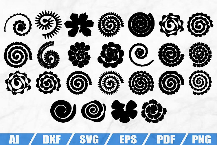 Free Free 324 Roll Up Flower Svg SVG PNG EPS DXF File