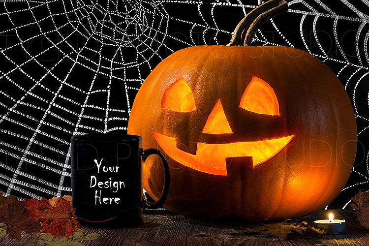 Halloween Mug Cup Mockup