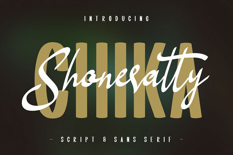 Shoneratty Chika Typeface
