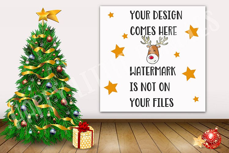 Christmas Mock up Mockup for 1 design, Mock up for svg