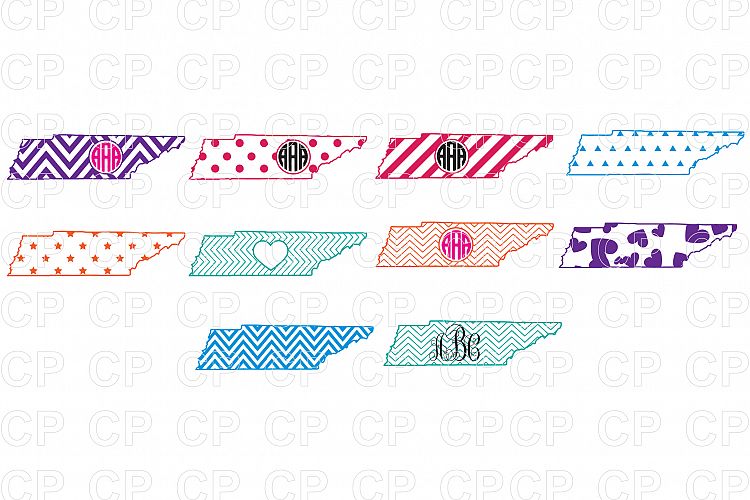 Tennessee State Bundle SVG Cut Files, Tennessee Clipart