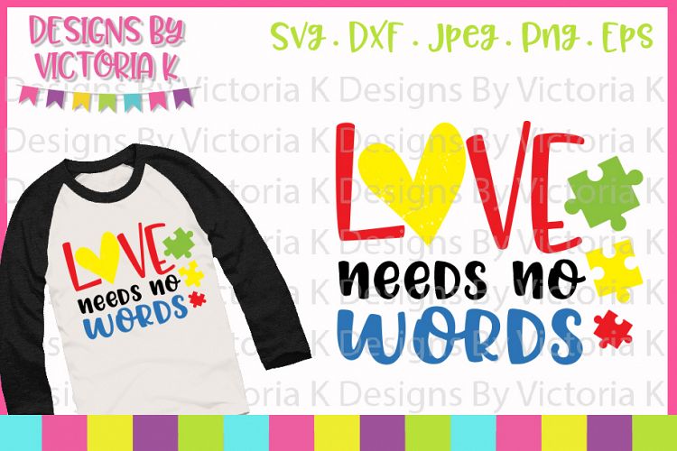 Download Autism svg, Love needs no words, Grunge, SVG, DXF, PNG ...