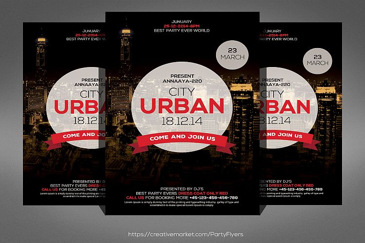 Urban City Party Flyer