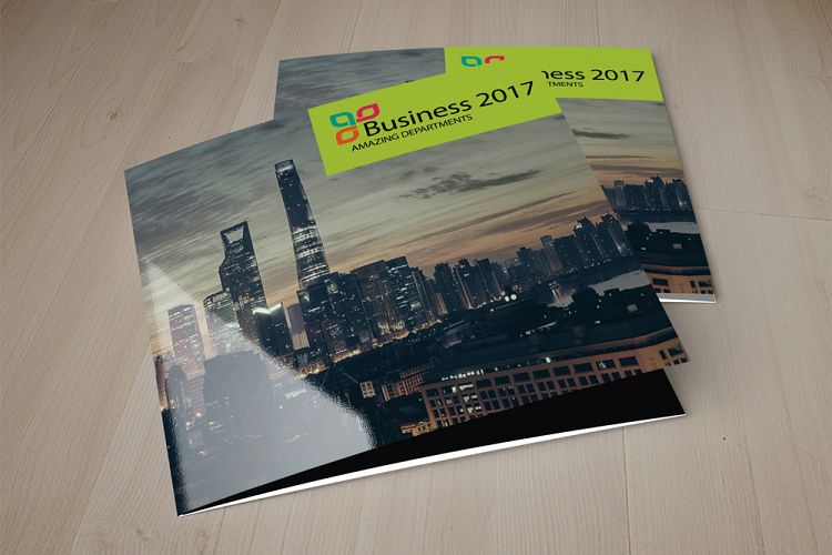 Business Industry Square Trifold Brochures