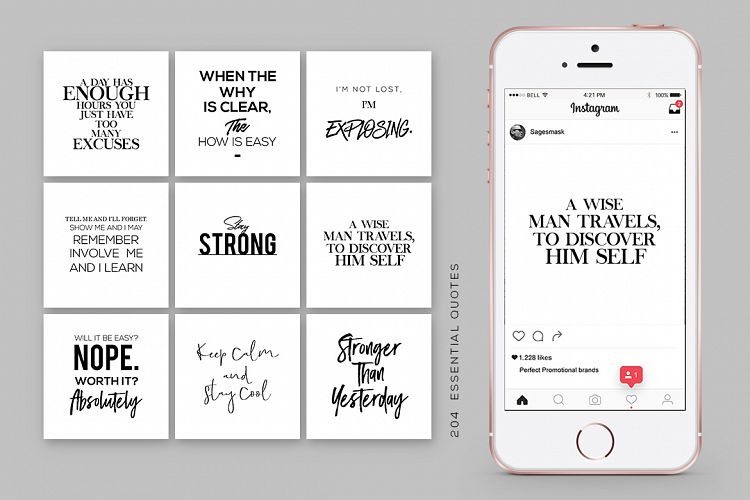 50 Instagram Essential Quotes Vol. 1