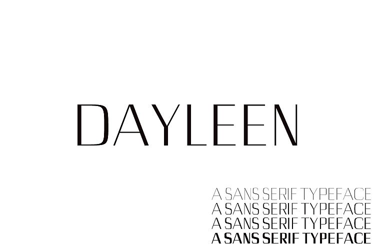 Dayleen Sans Serif Typeface