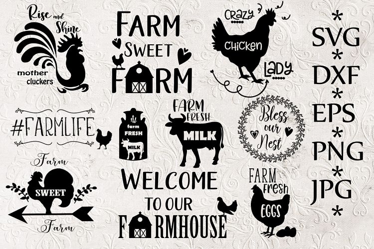 Bundle Farm Svg, Farm clipart