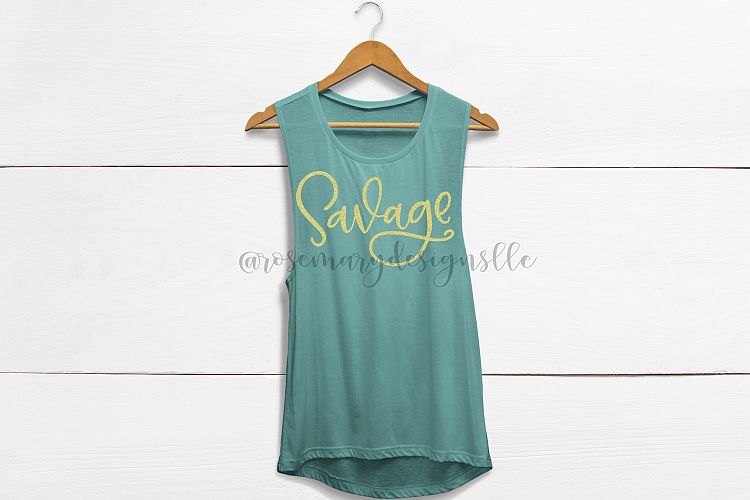 Savage - Hand Lettered SVG