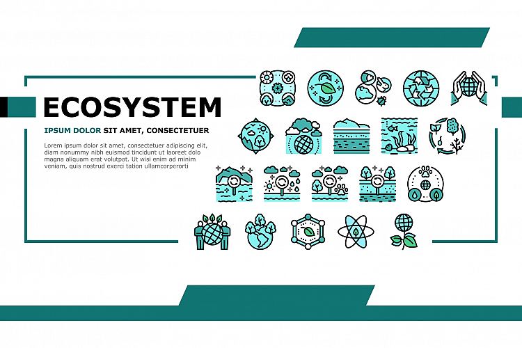 Ecosystem Environment Landing Header Vector example image 1