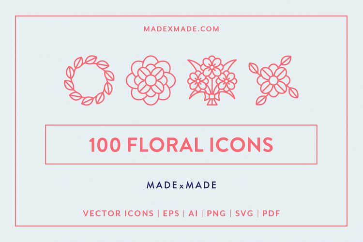 Line Icons – Floral