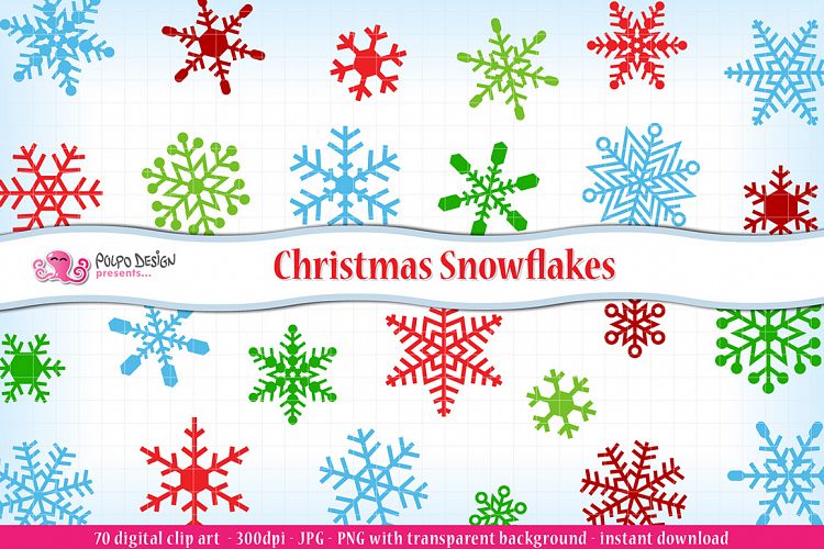 Christmas Snowflakes clipart