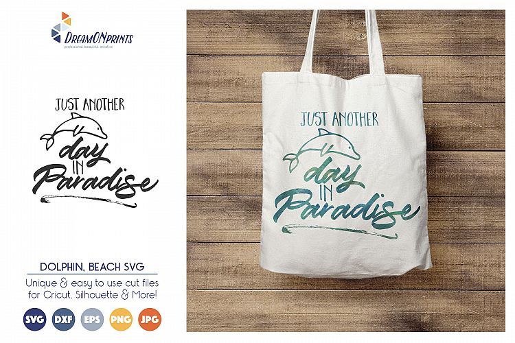 Summer Paradise - Dolphin SVG Cut Files