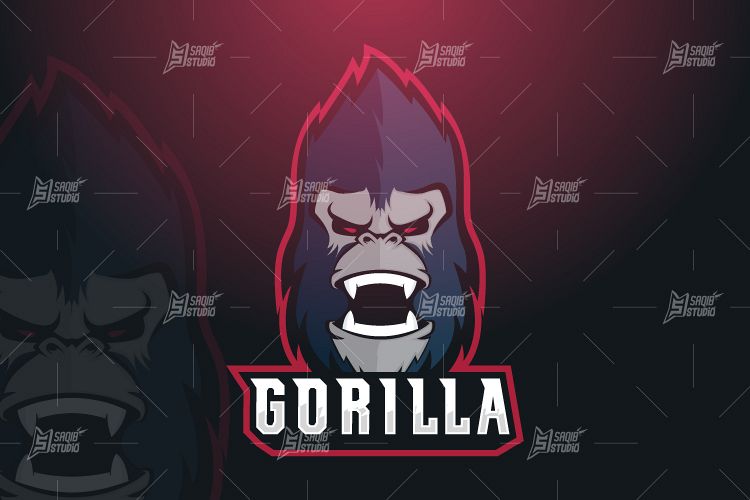 Gorilla Esports Mascot Logo Design