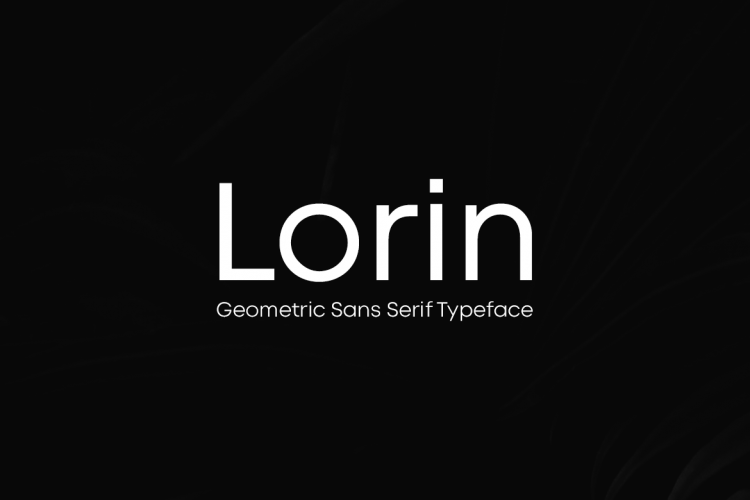 LORIN - Geometric Typeface   Web Fonts