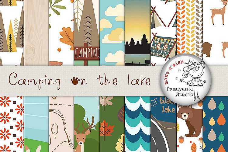 Camping paper, Camp paper, Autumn paper