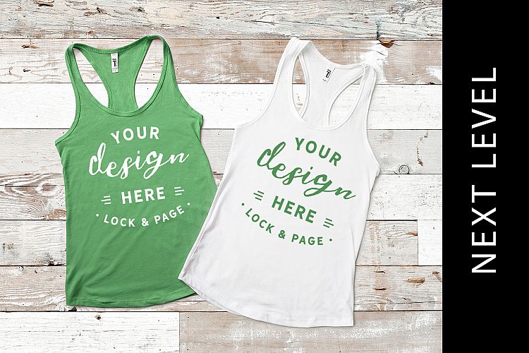 Kelly Green Next Level 1533 Mockup Feminine Beach Apparel