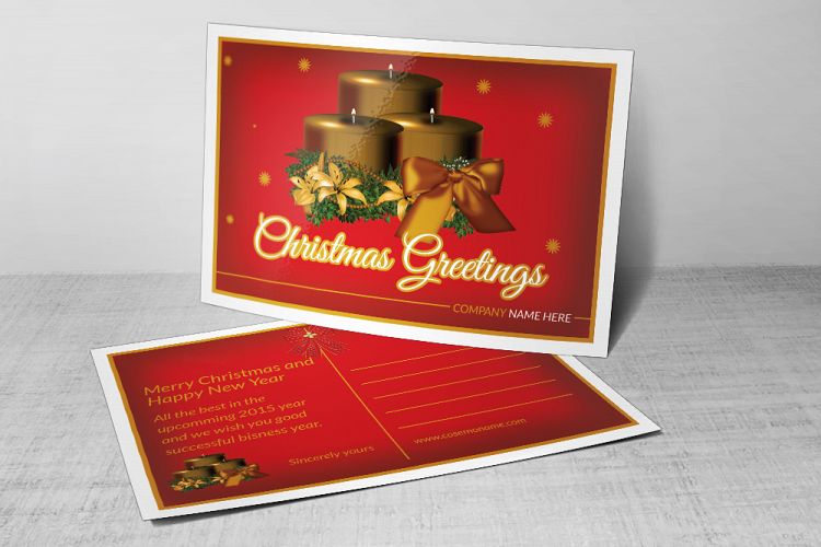 Christmas Postcard Template