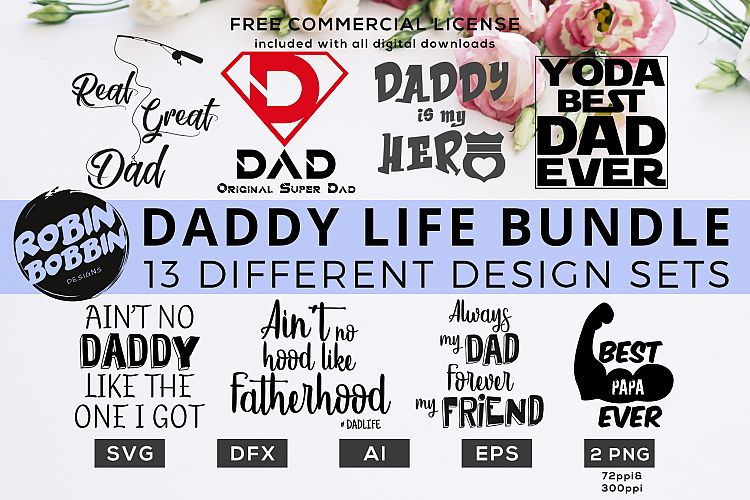 Daddy Life Bundle Designs for T-Shirt, Hoodies, Mugs and more