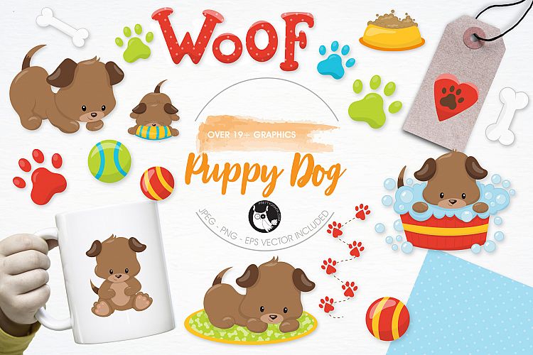 Puppy Dog  graphics and illustrations