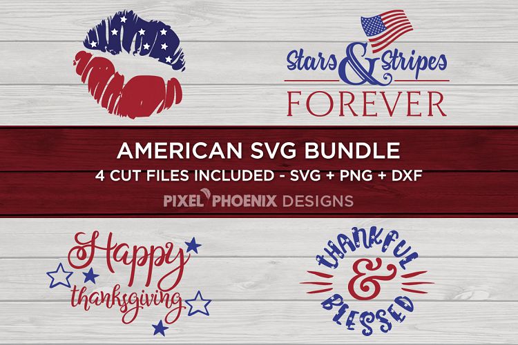 American SVG Bundle - SVG PNG DXF